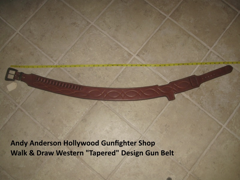 Andy Anderson Design Walk and Draw Western Gun Belt and Holster